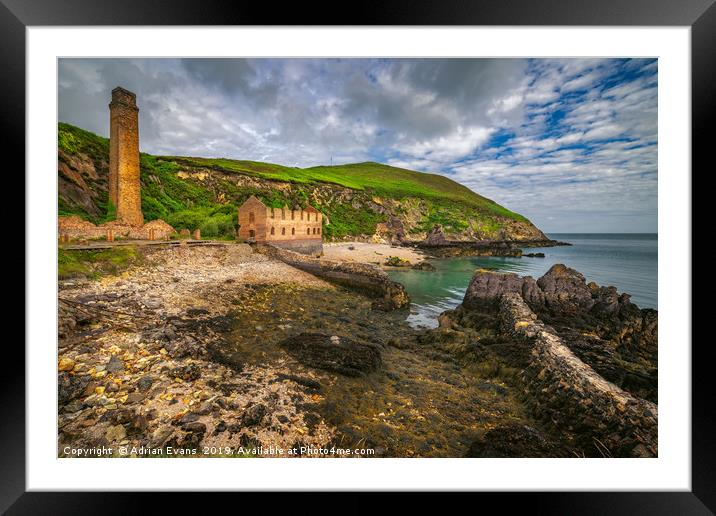 Porth Wen Brickworks Anglesey Framed Mounted Print by Adrian Evans