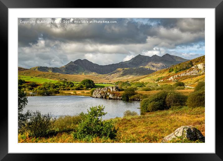 Autumn View Snowdonia National Park Framed Mounted Print by Adrian Evans