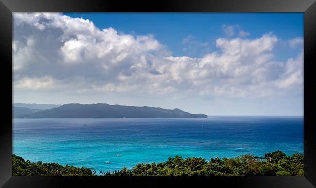 Boracay Bay Philippines Framed Print by Adrian Evans