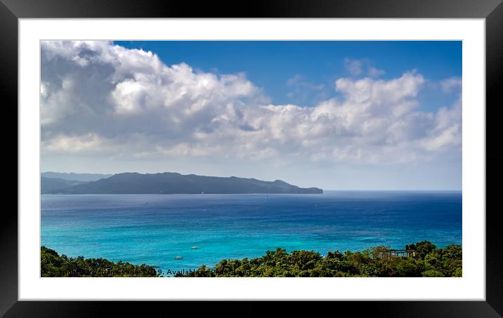 Boracay Bay Philippines Framed Mounted Print by Adrian Evans