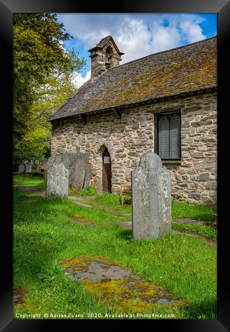 St Michaels Church Betws y Coed Framed Print by Adrian Evans