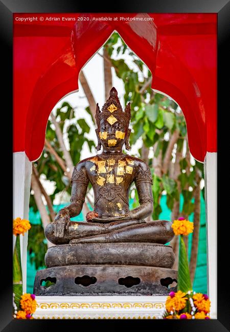 Buddha Bangkok Thailand Framed Print by Adrian Evans