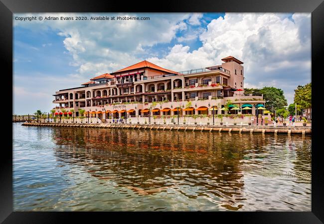 Casa del Rio Hotel Melaka Malaysia Framed Print by Adrian Evans