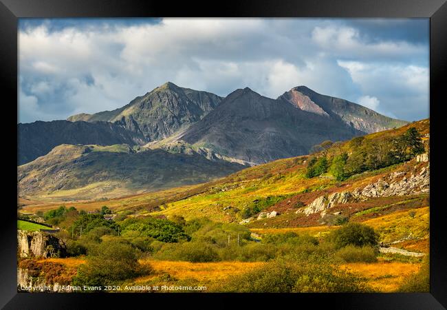 Snowdon Mountain Wales Framed Print by Adrian Evans