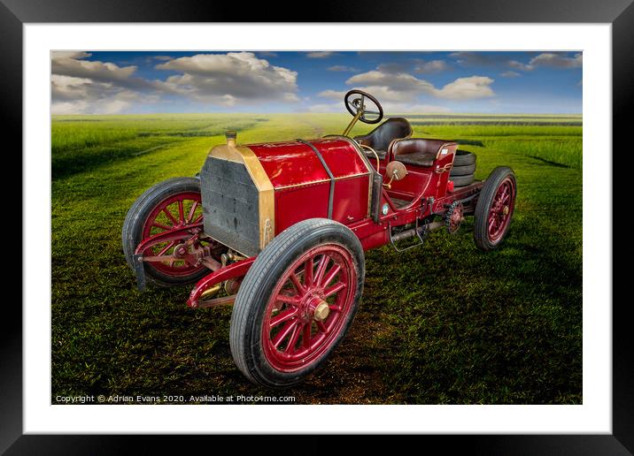 Mercedes Simplex 1903 Framed Mounted Print by Adrian Evans