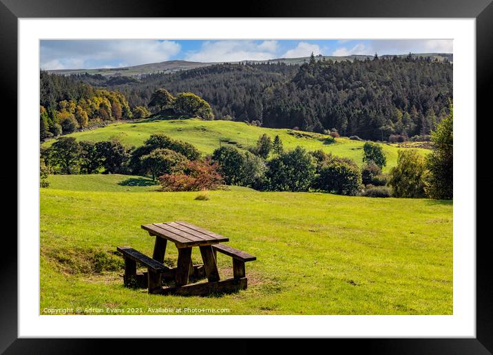 Autumn View Betws-y-Coed  Framed Mounted Print by Adrian Evans