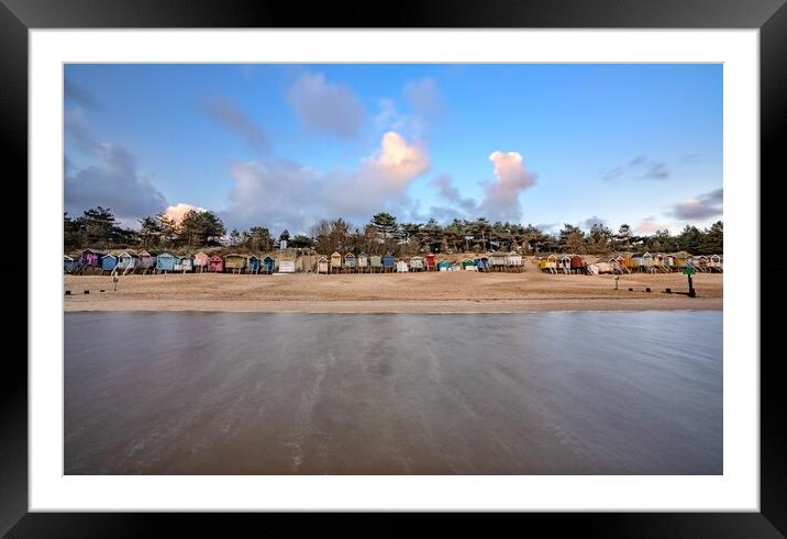 High tide on Wells beach  Framed Mounted Print by Gary Pearson