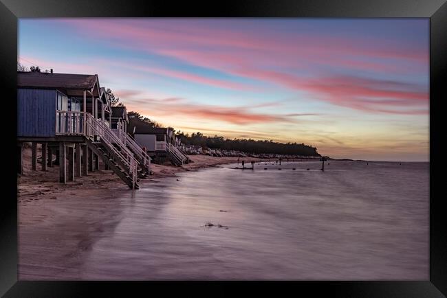 Sunset and high tide - Wells-next-the-Sea Framed Print by Gary Pearson
