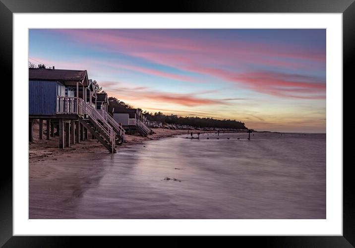 Sunset and high tide - Wells-next-the-Sea Framed Mounted Print by Gary Pearson