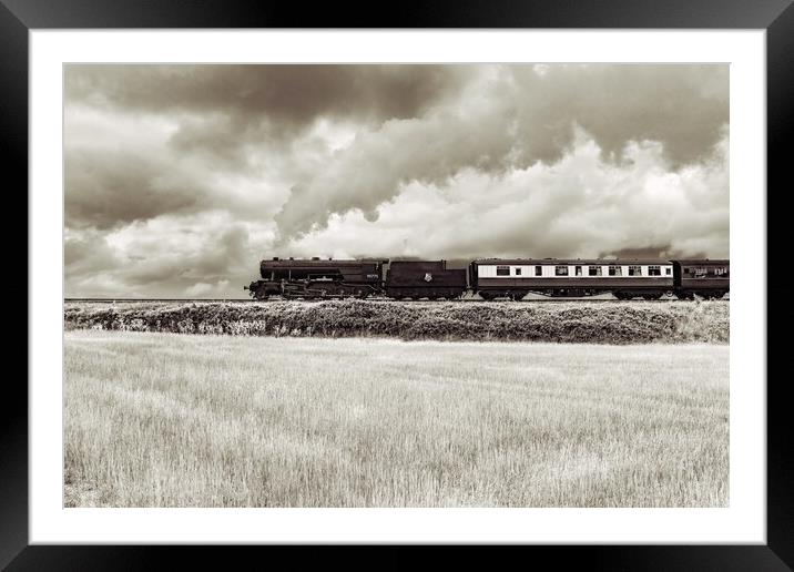 90775 Royal Regiment on the way to Weybourne in Norfolk  Framed Mounted Print by Gary Pearson