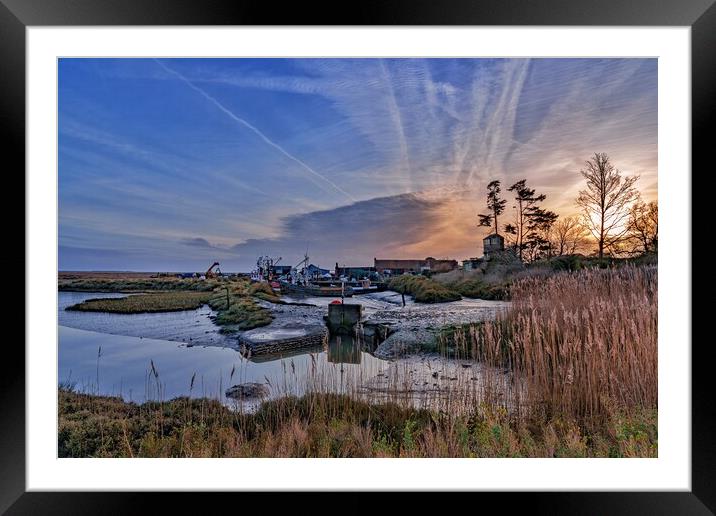 Sunrise - Brancaster Staithe Framed Mounted Print by Gary Pearson