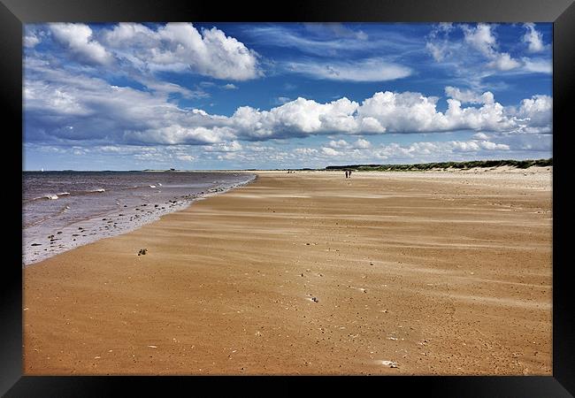 High tide at Brancaster Beach Framed Print by Gary Pearson