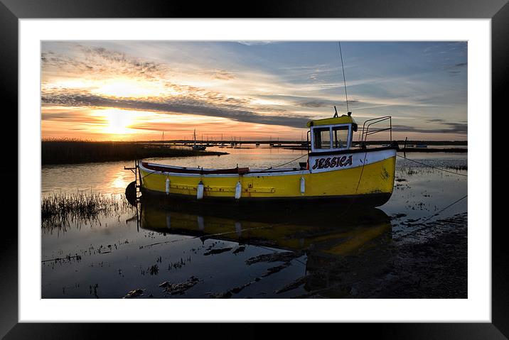 Jessica at sunset Framed Mounted Print by Gary Pearson