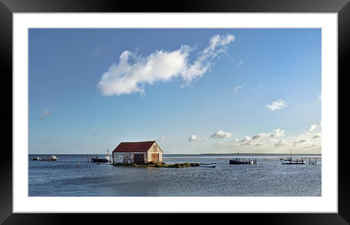 Spring tide island Framed Mounted Print by Gary Pearson