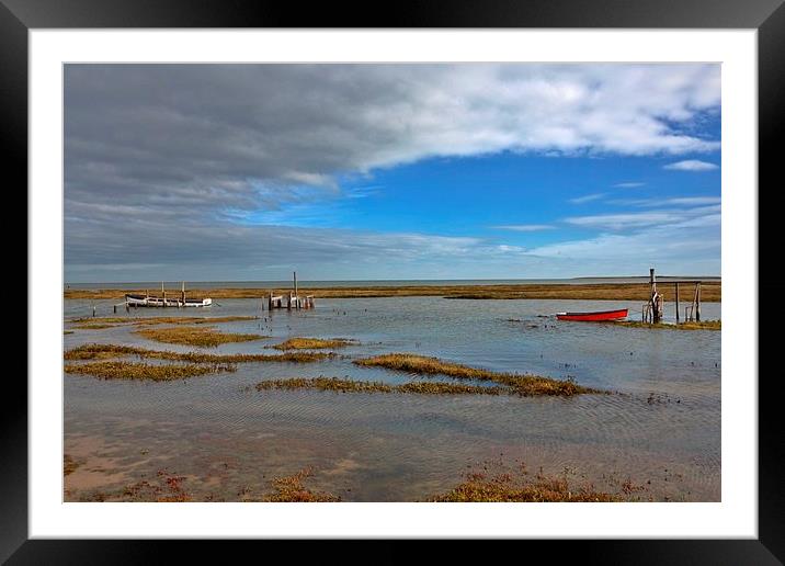 High tide at Thornham Framed Mounted Print by Gary Pearson