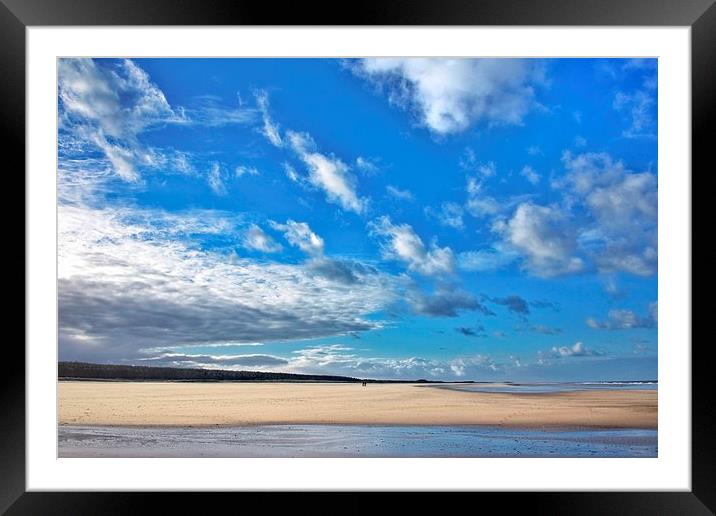 A beach to ourself Holkham Framed Mounted Print by Gary Pearson
