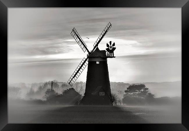Burnham Overy Staithe windmill #4 Framed Print by Gary Pearson