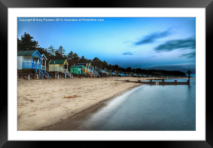 Early morning on Wells beach Framed Mounted Print by Gary Pearson