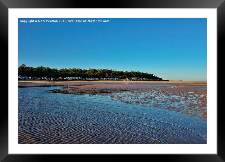 High tide on Wells beach Framed Mounted Print by Gary Pearson