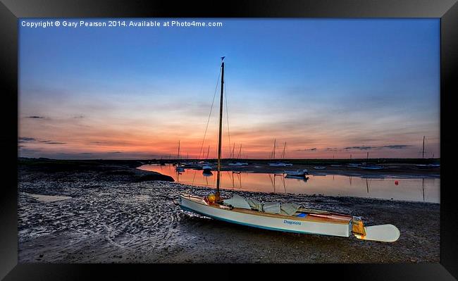  After the sunset Brancaster Staithe Framed Print by Gary Pearson