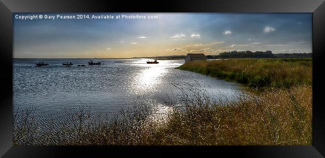  High tide at Thornham Framed Print by Gary Pearson