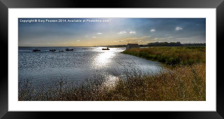  High tide at Thornham Framed Mounted Print by Gary Pearson
