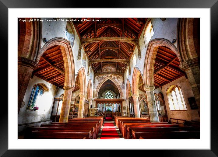  St Peter Church Wolferton  Framed Mounted Print by Gary Pearson