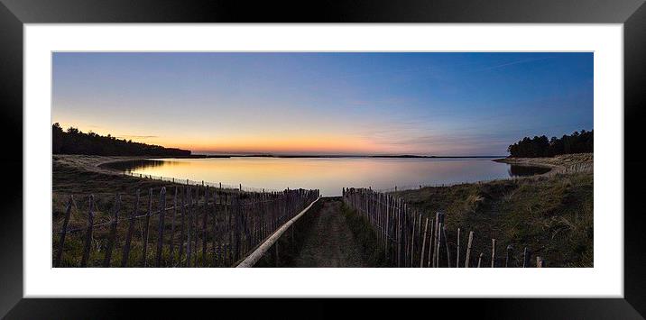 Holkham bay at the end of the day Framed Mounted Print by Gary Pearson