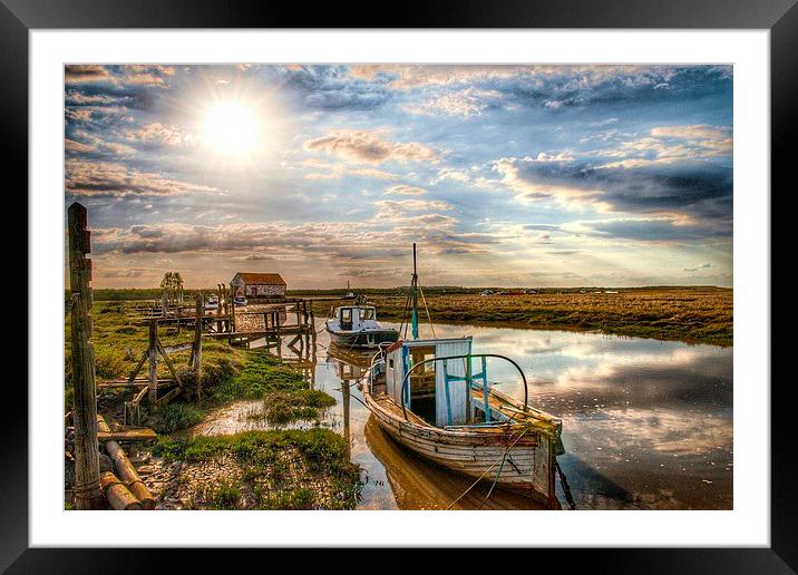  A perfect day at Thornham Framed Mounted Print by Gary Pearson
