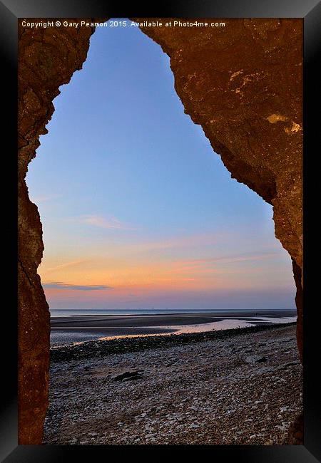  Sunset at Hunstanton Framed Print by Gary Pearson