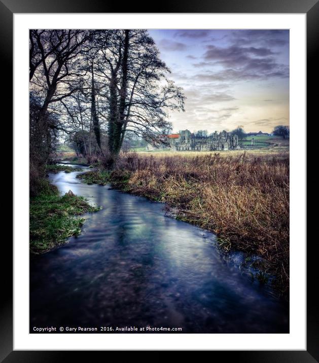 Castle Acre priory              Framed Mounted Print by Gary Pearson