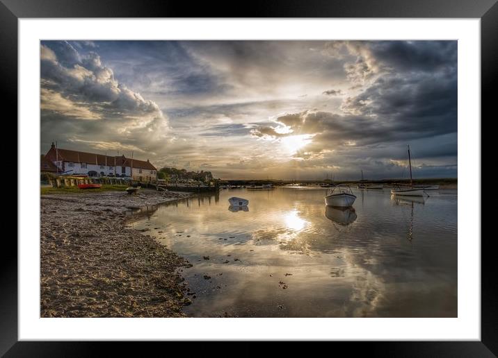 Reflections - Burnham Overy Staithe Framed Mounted Print by Gary Pearson