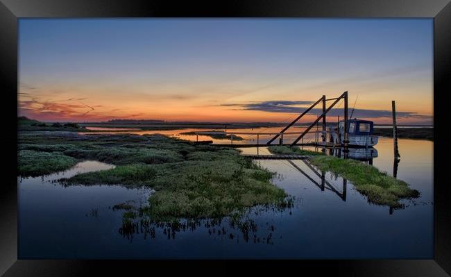After the sunset at Thornham in Norfolk Framed Print by Gary Pearson