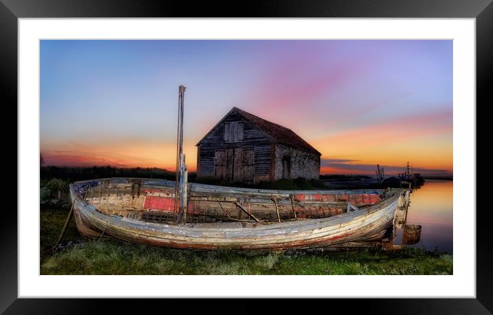 Sunset at Thornham  Framed Mounted Print by Gary Pearson