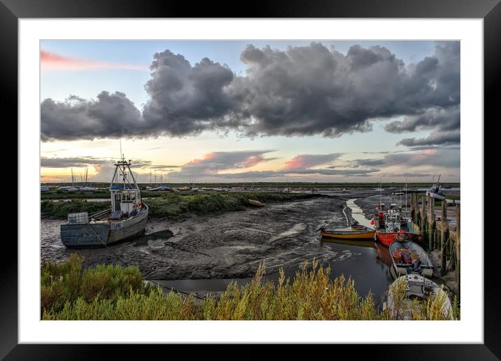 Brancaster Staithe harbour     Framed Mounted Print by Gary Pearson