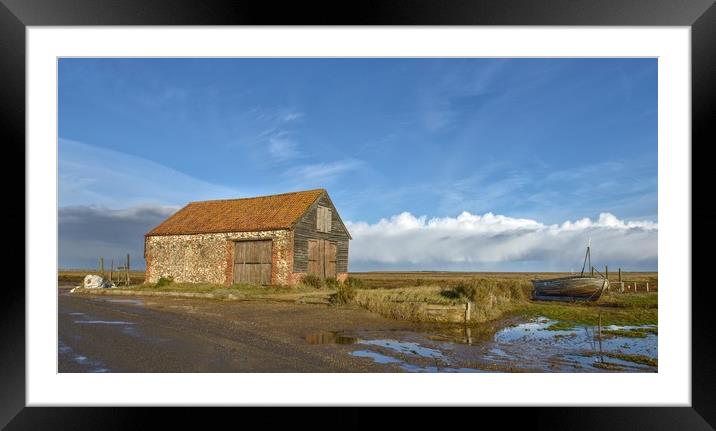 The old coal barn - Thornham  Framed Mounted Print by Gary Pearson