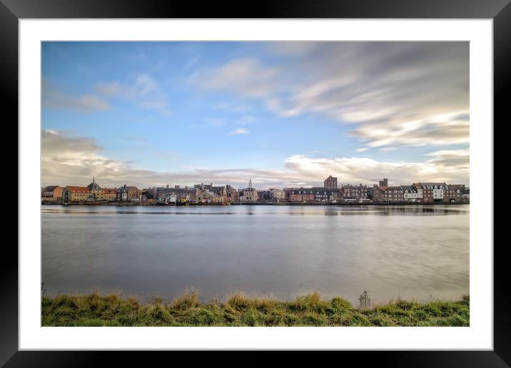 Historical King’s Lynn from across the Ouse Framed Mounted Print by Gary Pearson