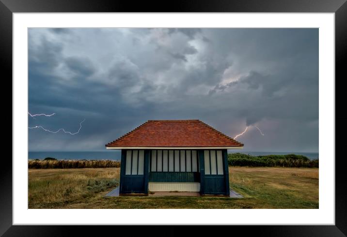 A storm out at sea - Hunstanton  Framed Mounted Print by Gary Pearson