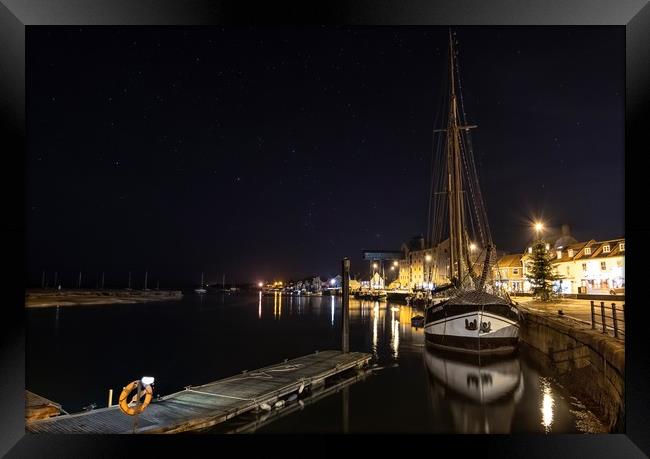 The Albatros under the stars - Wells-next-the-Sea Framed Print by Gary Pearson