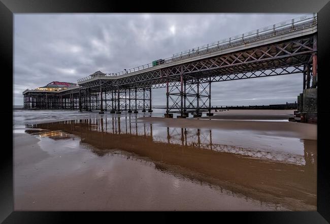 Cromer pier reflections Framed Print by Gary Pearson