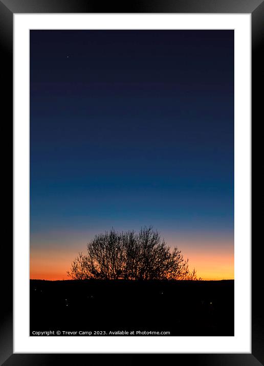 Venus Twilight Framed Mounted Print by Trevor Camp