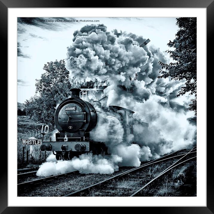 Steaming Powerhouse of North Yorkshire Railways Framed Mounted Print by Trevor Camp