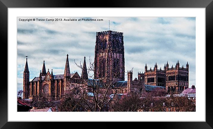 Durham Cathedral: A Masterpiece of Religion and Ar Framed Mounted Print by Trevor Camp