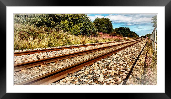  Down The Line Framed Mounted Print by Trevor Camp