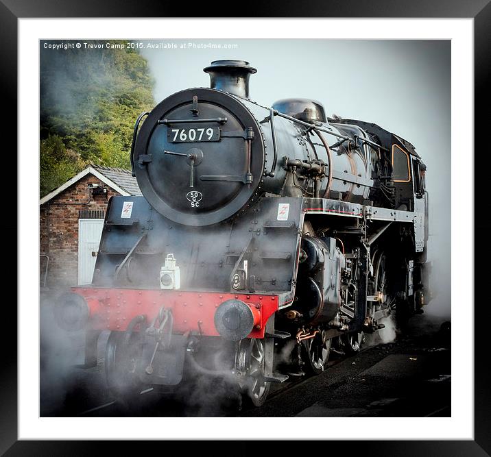 76079 Class 4MT Framed Mounted Print by Trevor Camp