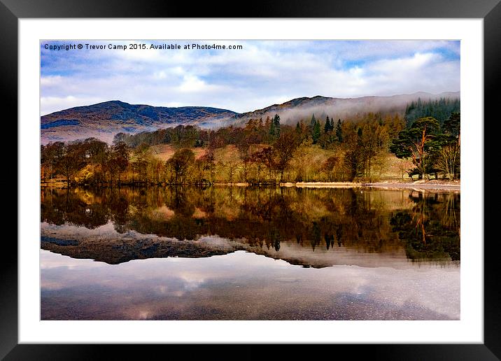  Tranquil Coniston Framed Mounted Print by Trevor Camp