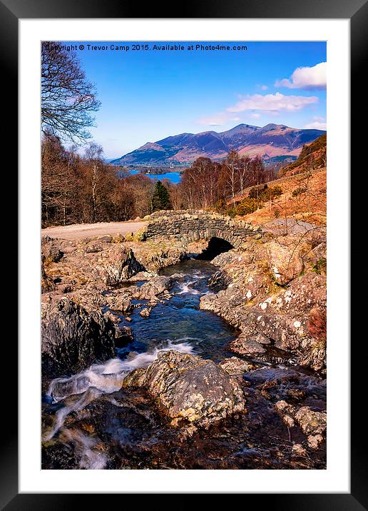 Ashness Bridge Framed Mounted Print by Trevor Camp