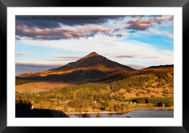 Schiehallion Framed Mounted Print by Trevor Camp