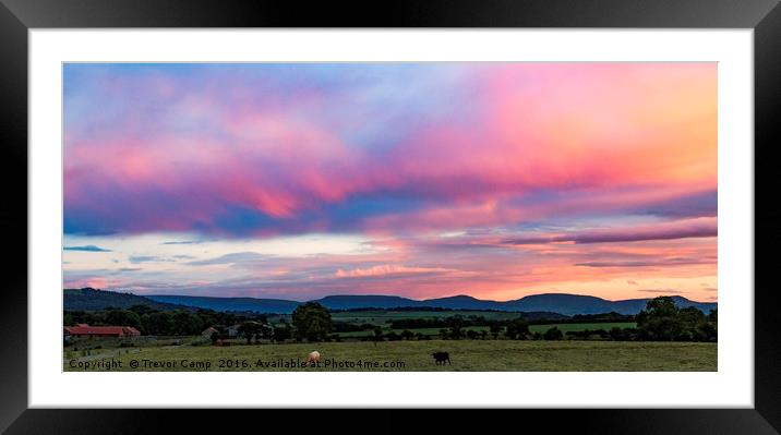 Clouds on the Way Framed Mounted Print by Trevor Camp