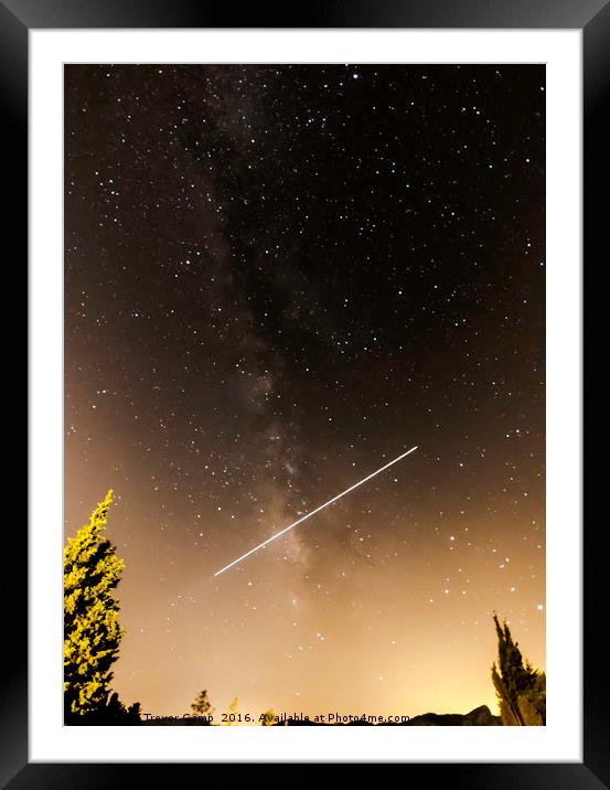 Crossing the Milky Way2 Framed Mounted Print by Trevor Camp